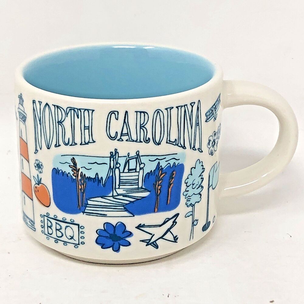Starbucks NORTH CAROLINA Been There Series Mini Mug Ornament 2 Fl Oz Collectible
